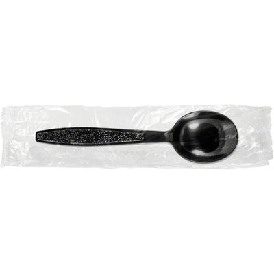 WRAPPED SOUP-SPOON BLACK HEAVY